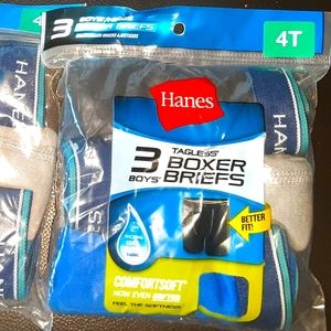 2 packages of 3 pack Hanes underwear